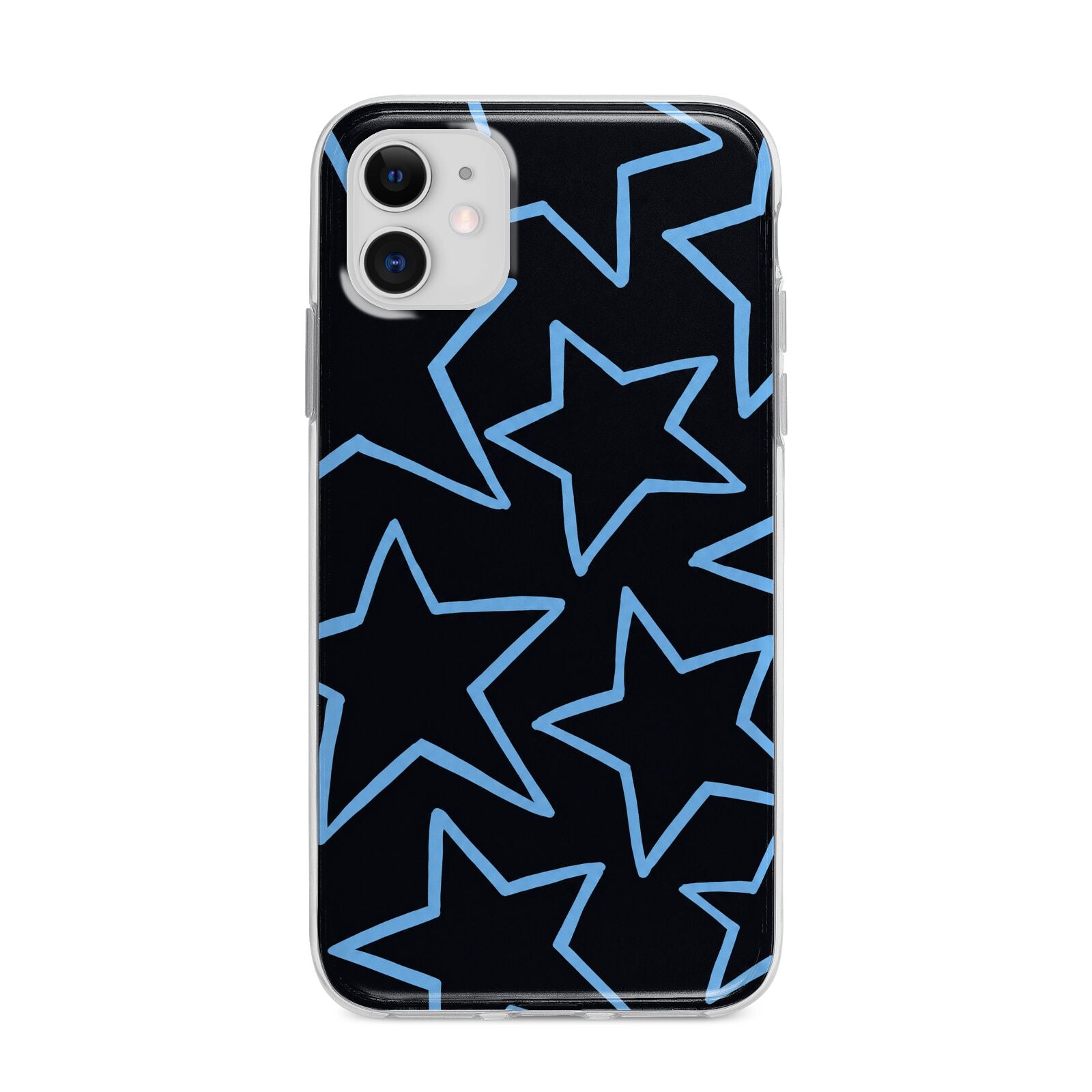 Blue Hour Stars Apple iPhone 11 in White with Bumper Case