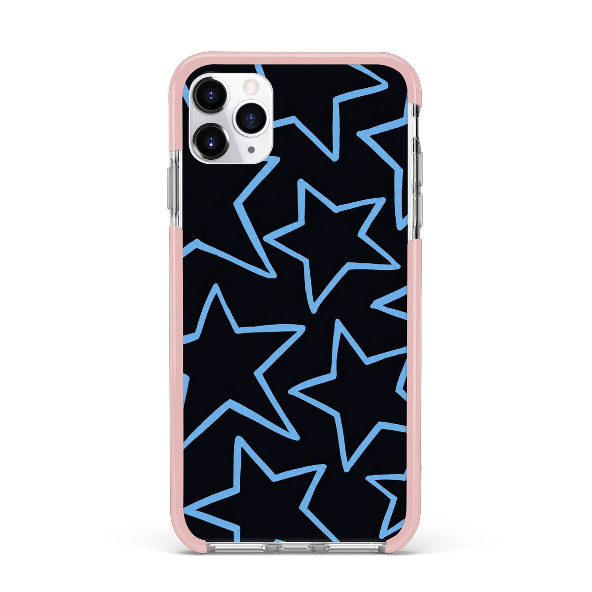 Blue Hour Stars iPhone 11 Pro Max Impact Pink Edge Case
