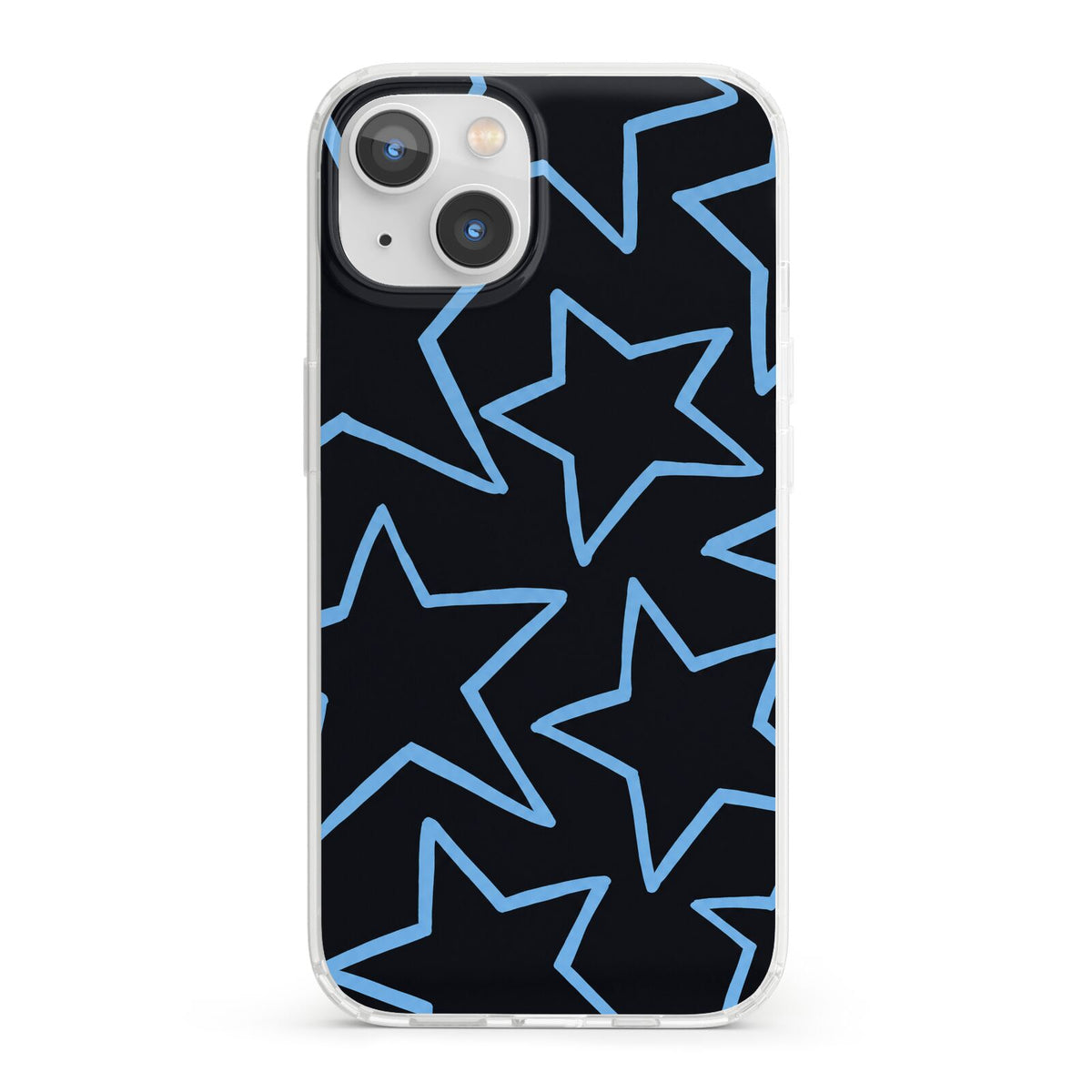 Blue Hour Stars iPhone 13 Clear Bumper Case