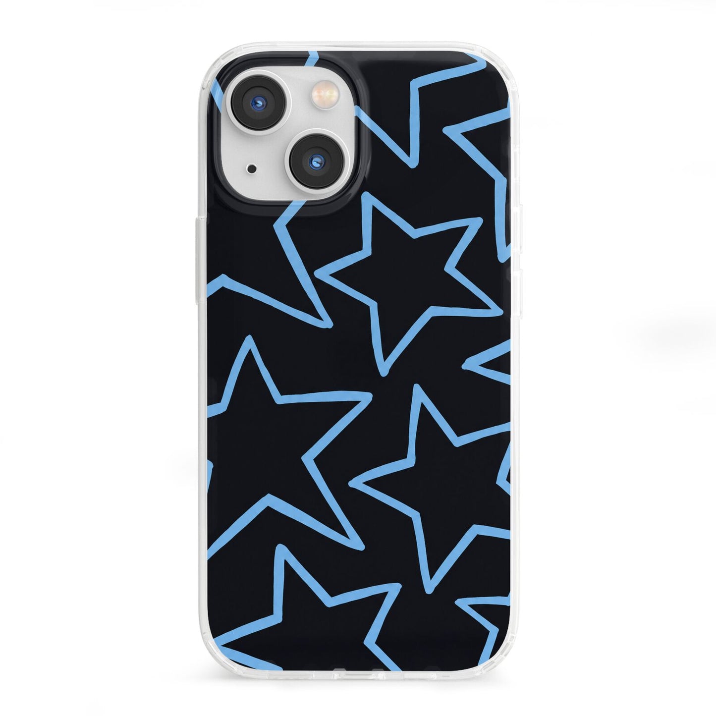 Blue Hour Stars iPhone 13 Mini Clear Bumper Case