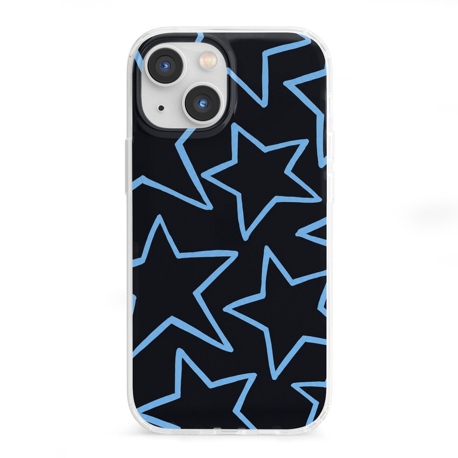 Blue Hour Stars iPhone 13 Mini Clear Bumper Case
