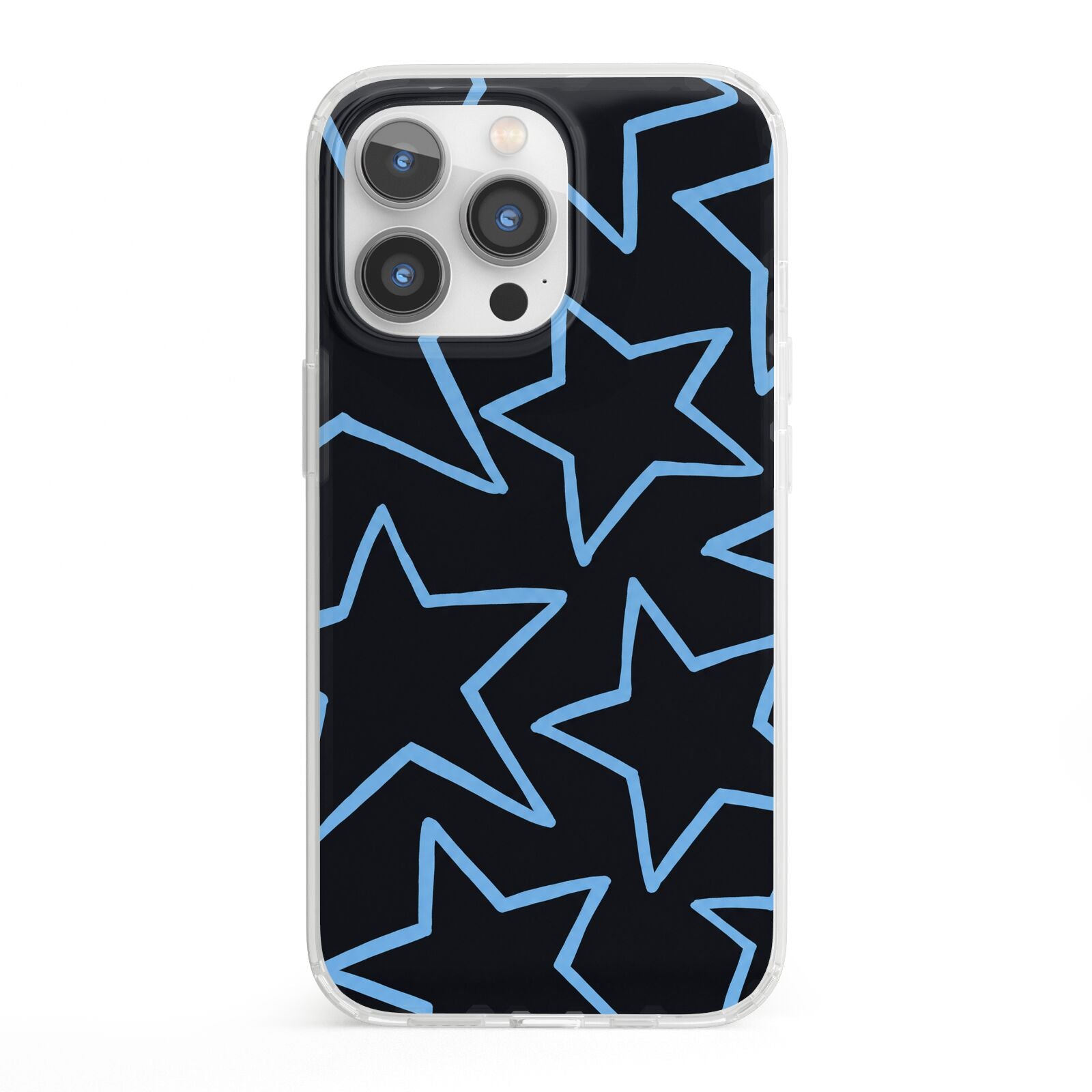 Blue Hour Stars iPhone 13 Pro Clear Bumper Case