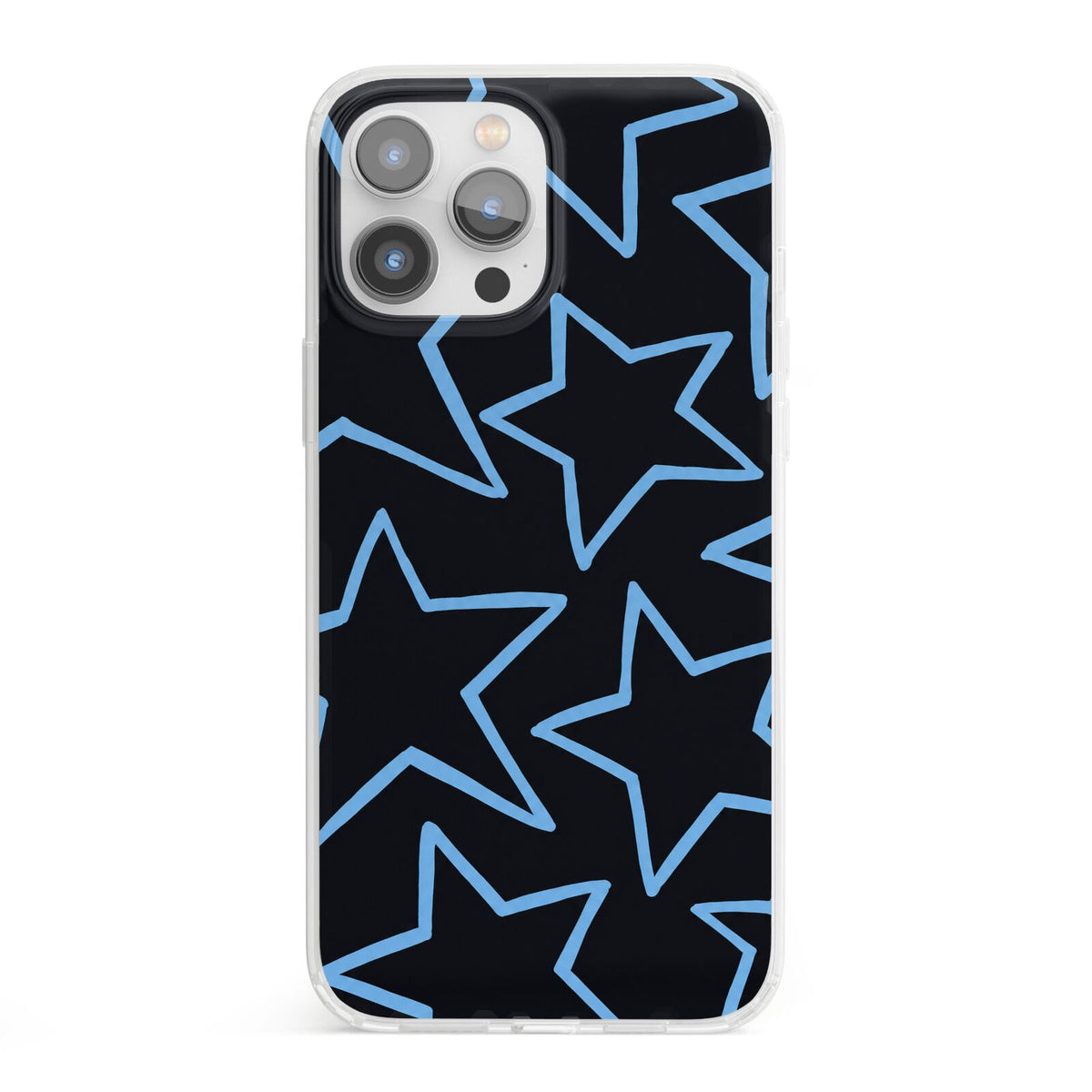 Blue Hour Stars iPhone 13 Pro Max Clear Bumper Case