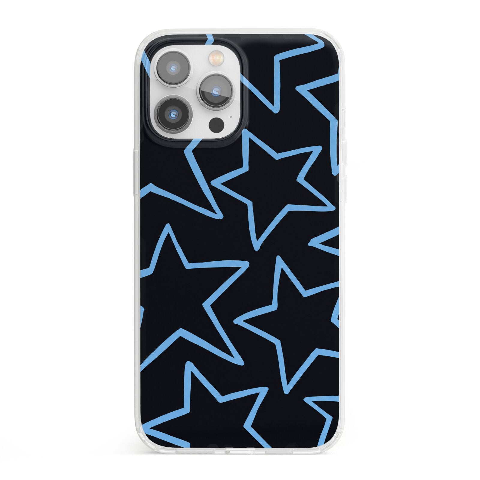 Blue Hour Stars iPhone 13 Pro Max Clear Bumper Case