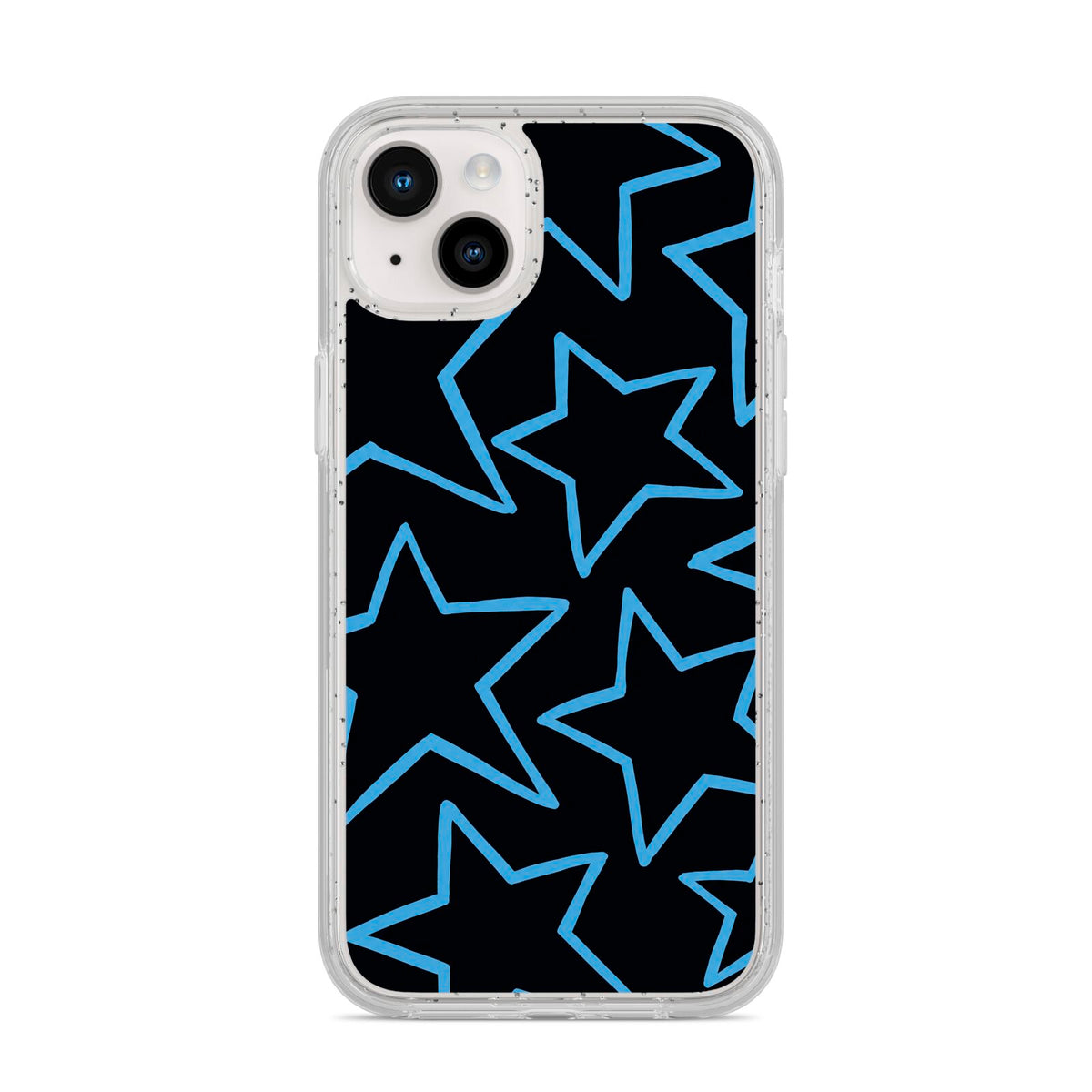 Blue Hour Stars iPhone 14 Plus Glitter Tough Case Starlight