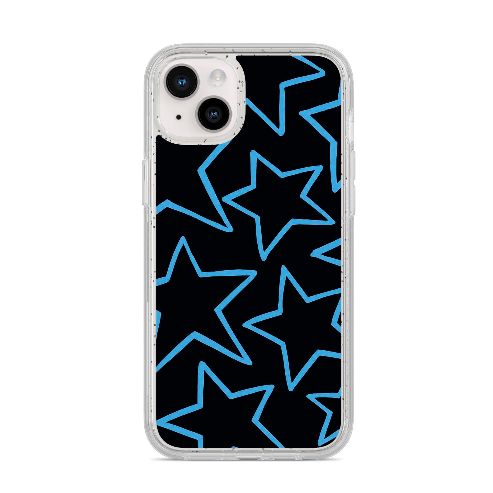 Blue Hour Stars iPhone 14 Plus Glitter Tough Case Starlight