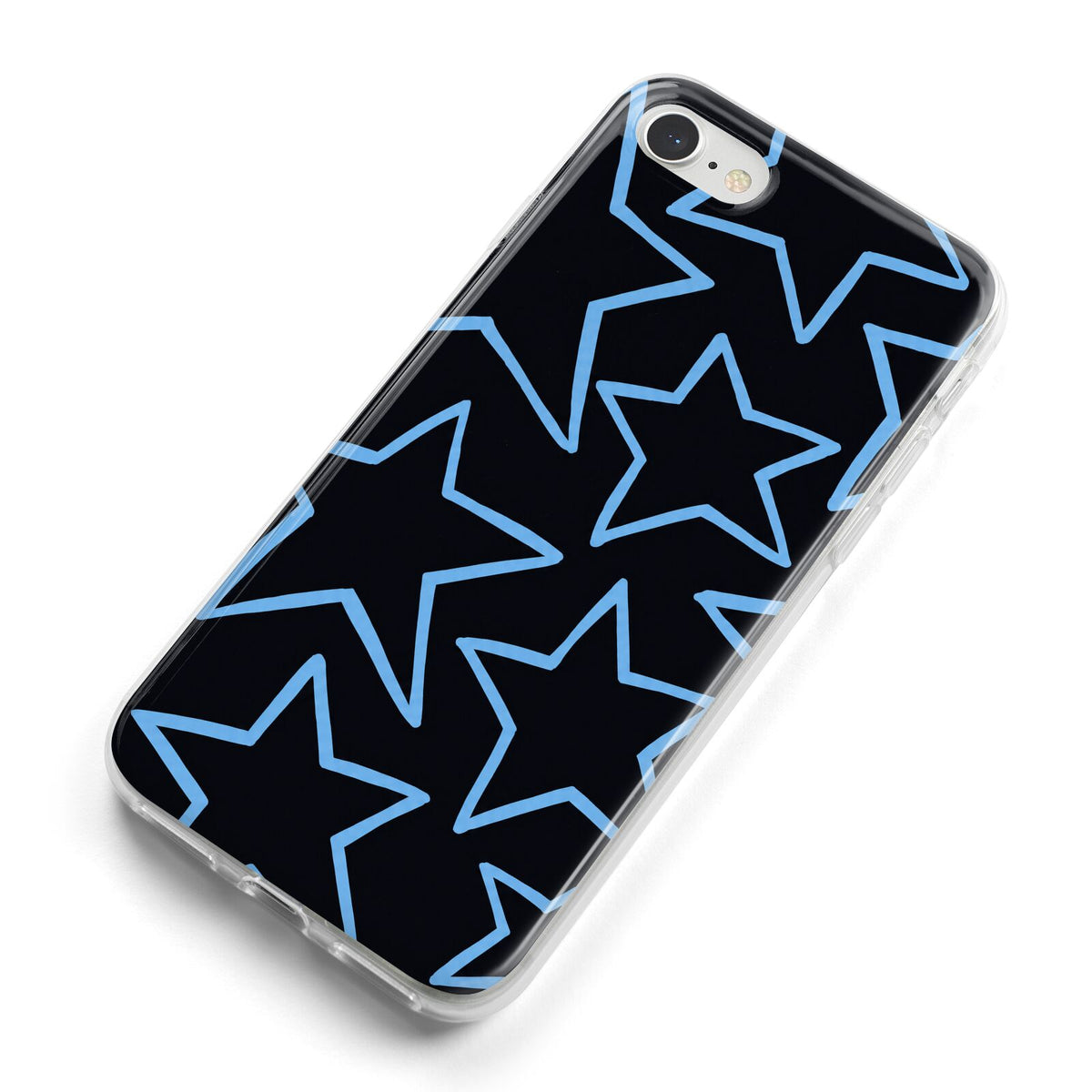 Blue Hour Stars iPhone 8 Bumper Case on Silver iPhone Alternative Image