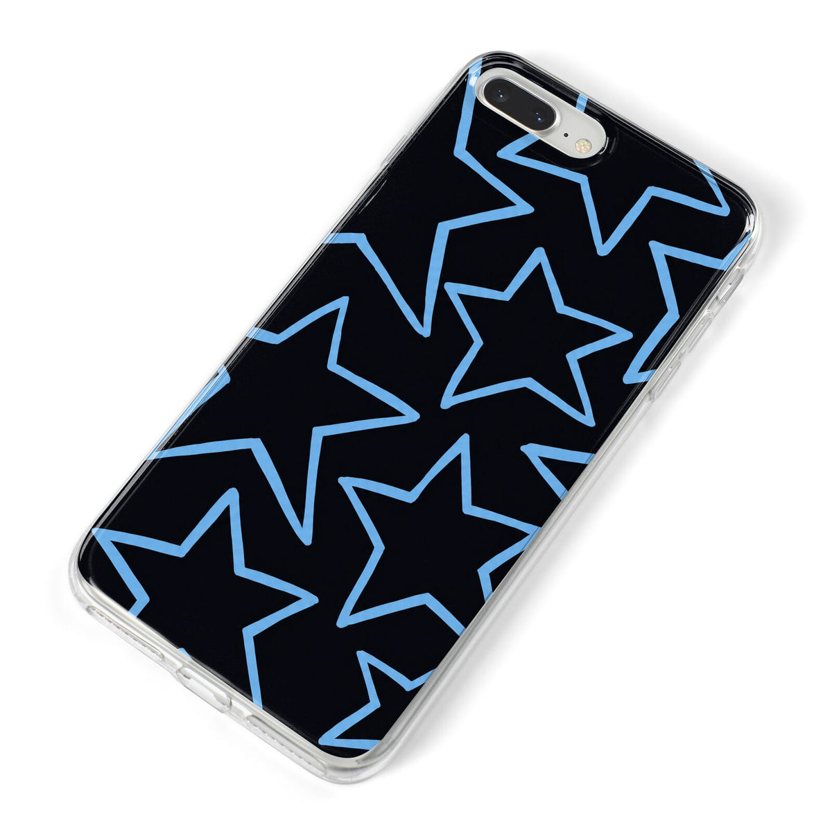 Blue Hour Stars iPhone 8 Plus Bumper Case on Silver iPhone Alternative Image
