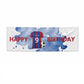 Blue Red Personalised Football Shirt 3x1 Paper Banner