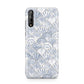 Blue Seashell Pattern Huawei Enjoy 10s Phone Case
