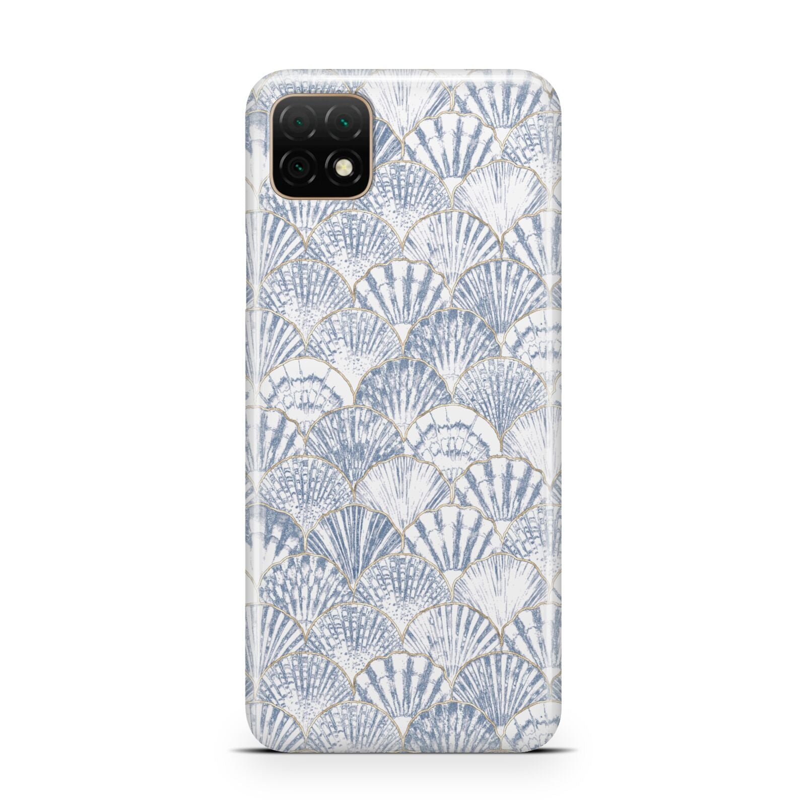 Blue Seashell Pattern Huawei Enjoy 20 Phone Case