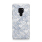 Blue Seashell Pattern Huawei Mate 20 Phone Case