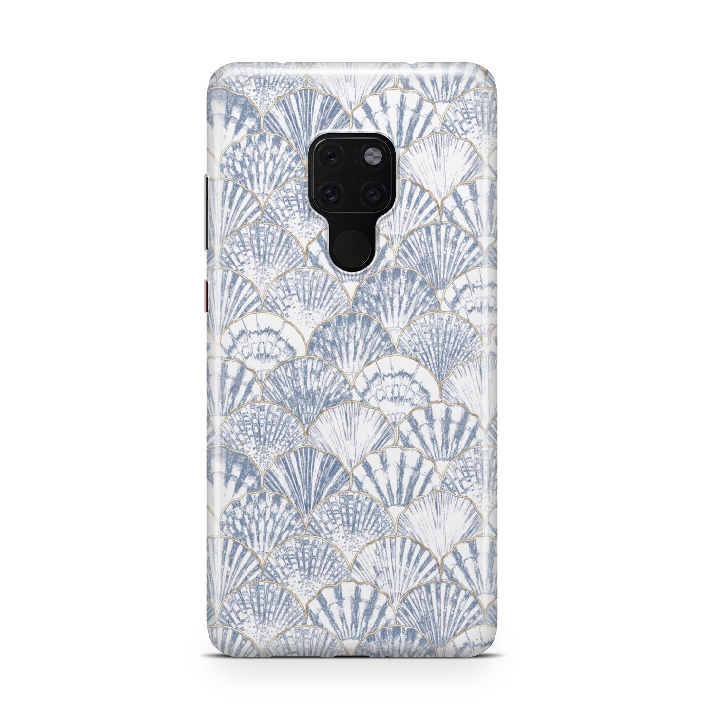 Blue Seashell Pattern Huawei Mate 20 Phone Case