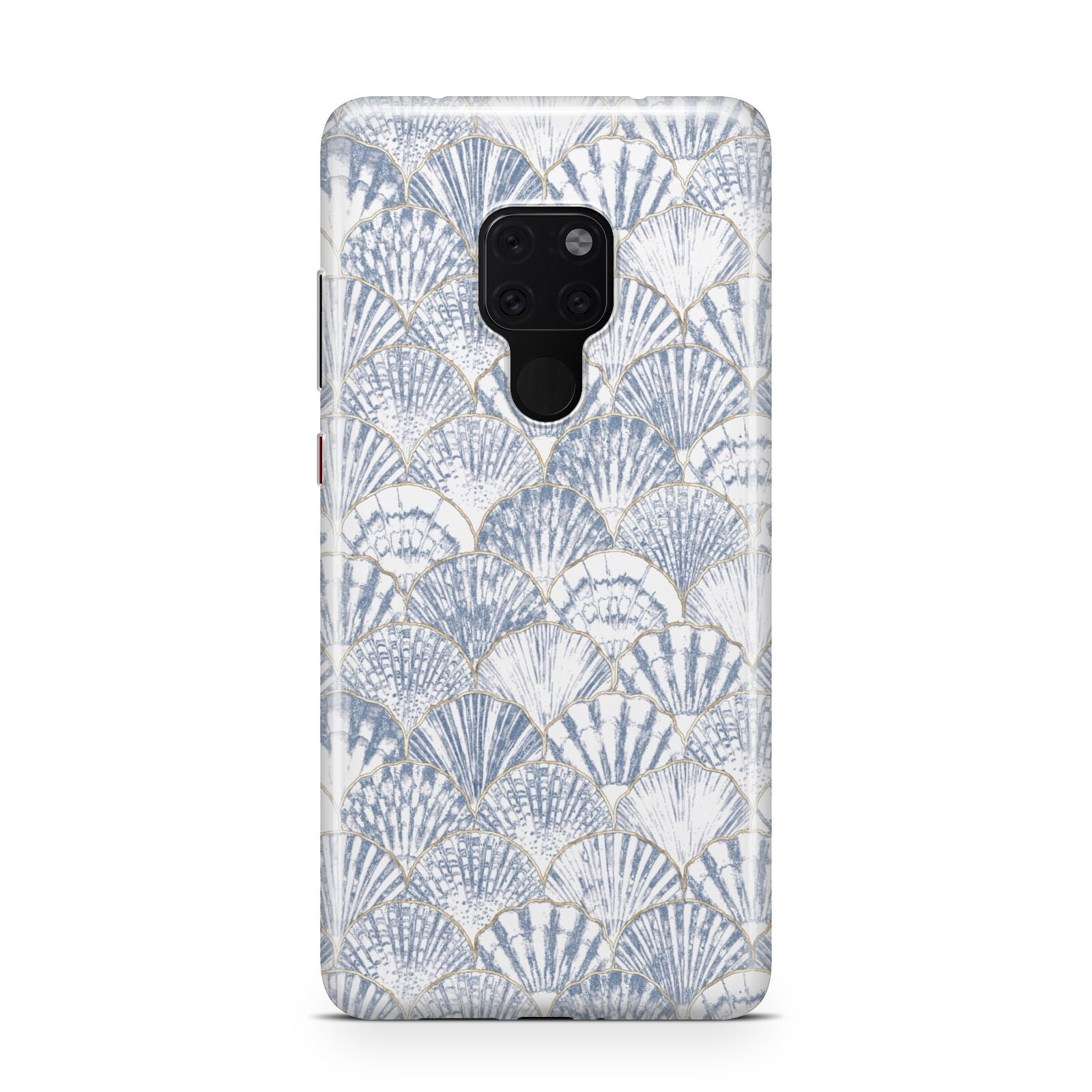 Blue Seashell Pattern Huawei Mate 20 Phone Case