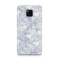 Blue Seashell Pattern Huawei Mate 20X Phone Case