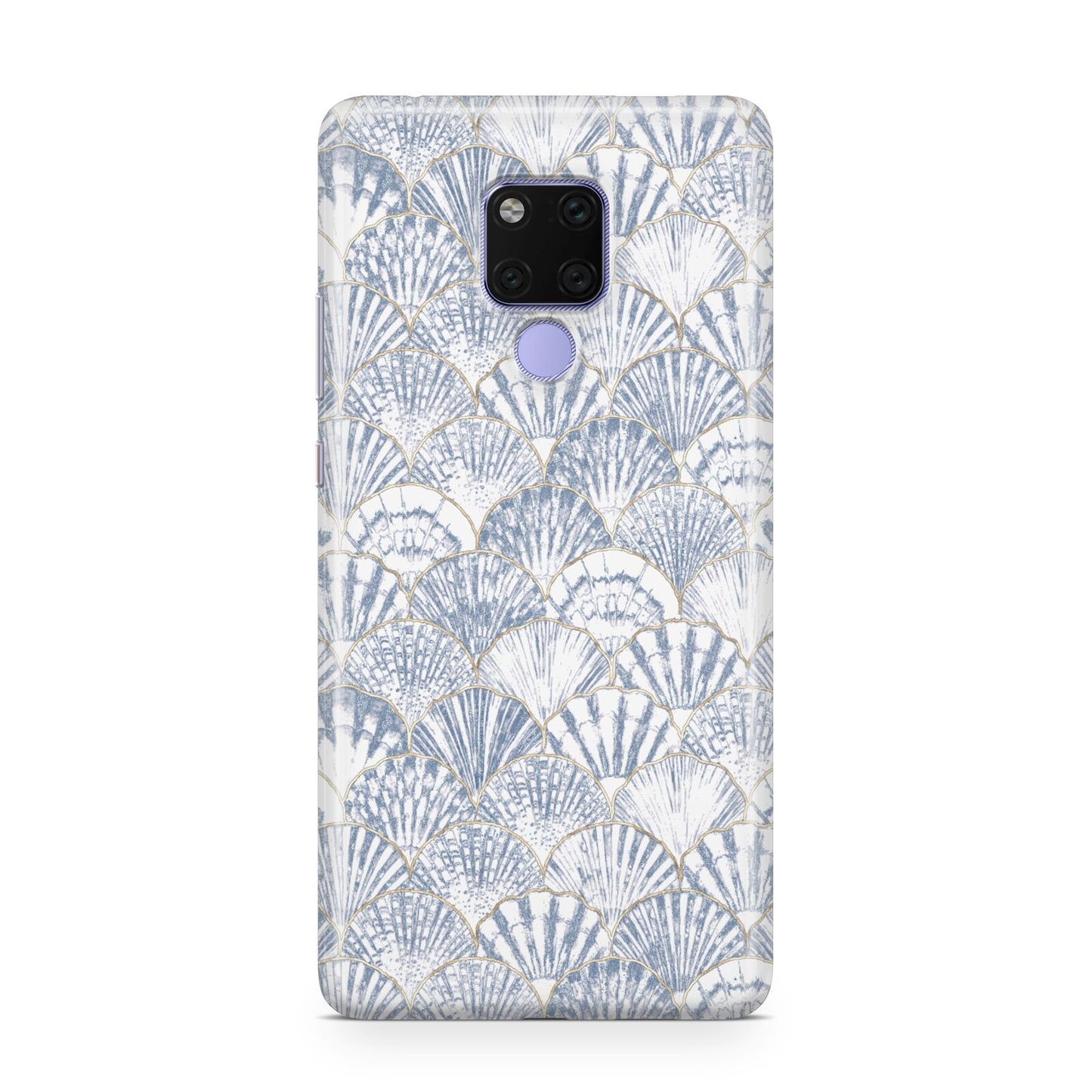 Blue Seashell Pattern Huawei Mate 20X Phone Case
