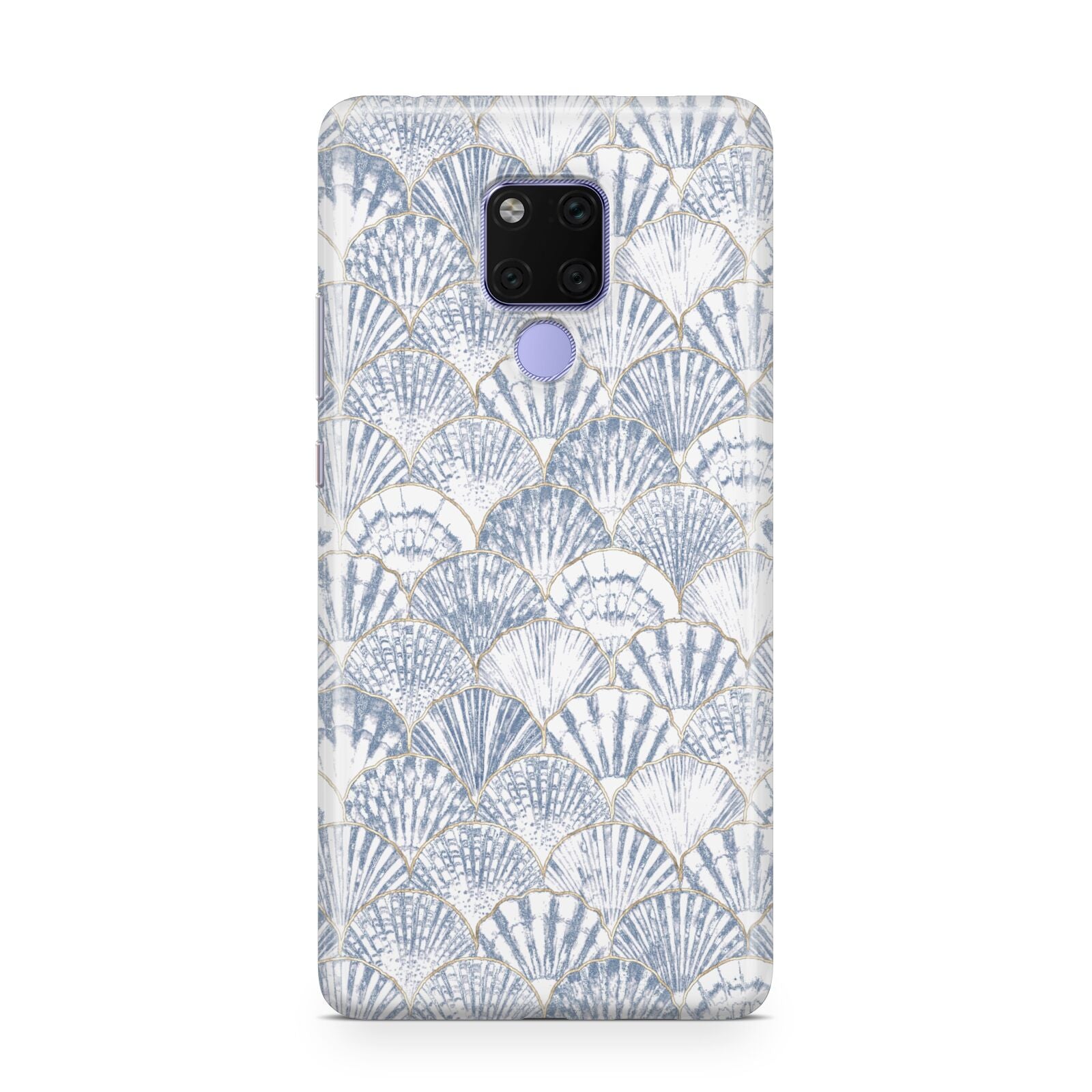 Blue Seashell Pattern Huawei Mate 20X Phone Case