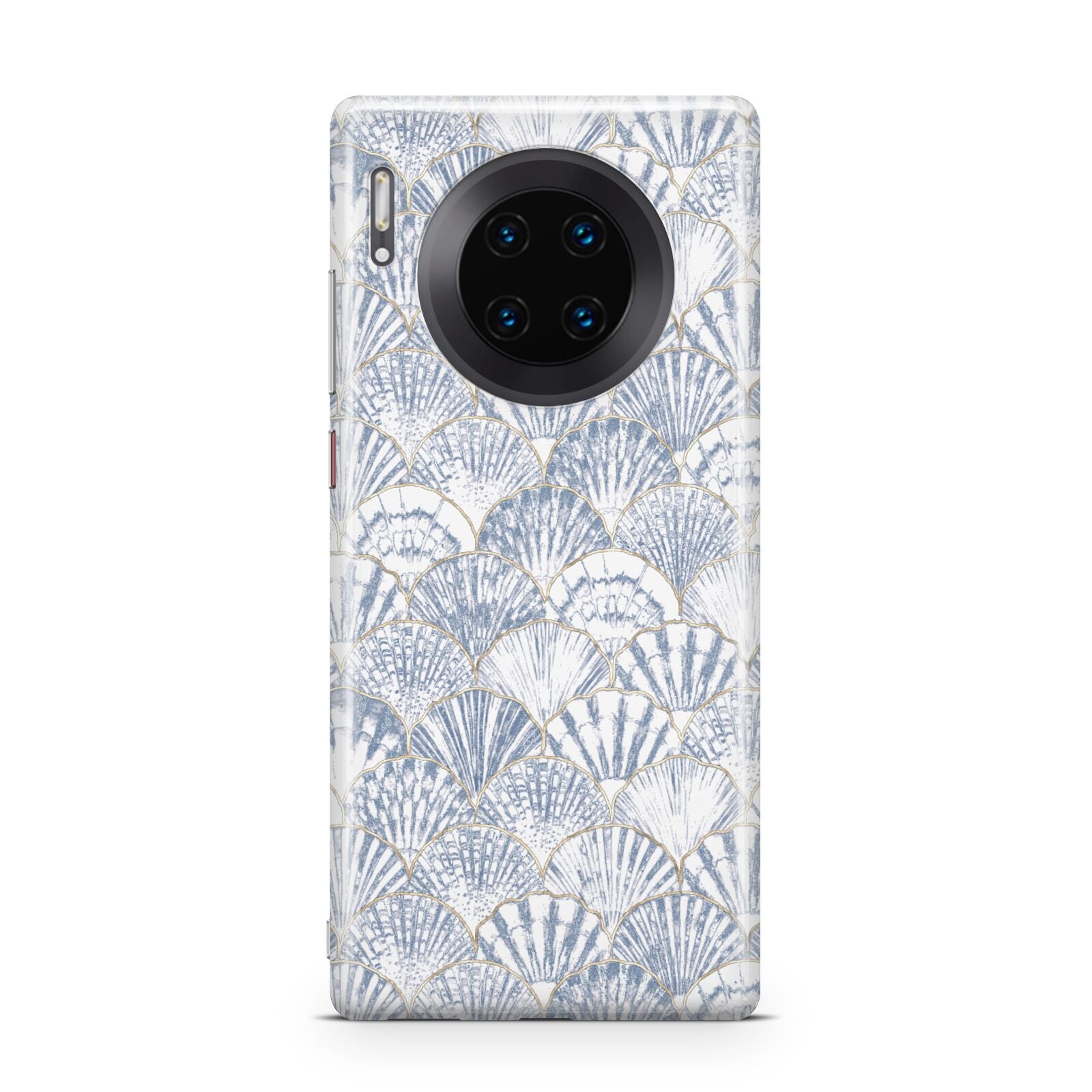 Blue Seashell Pattern Huawei Mate 30 Pro Phone Case