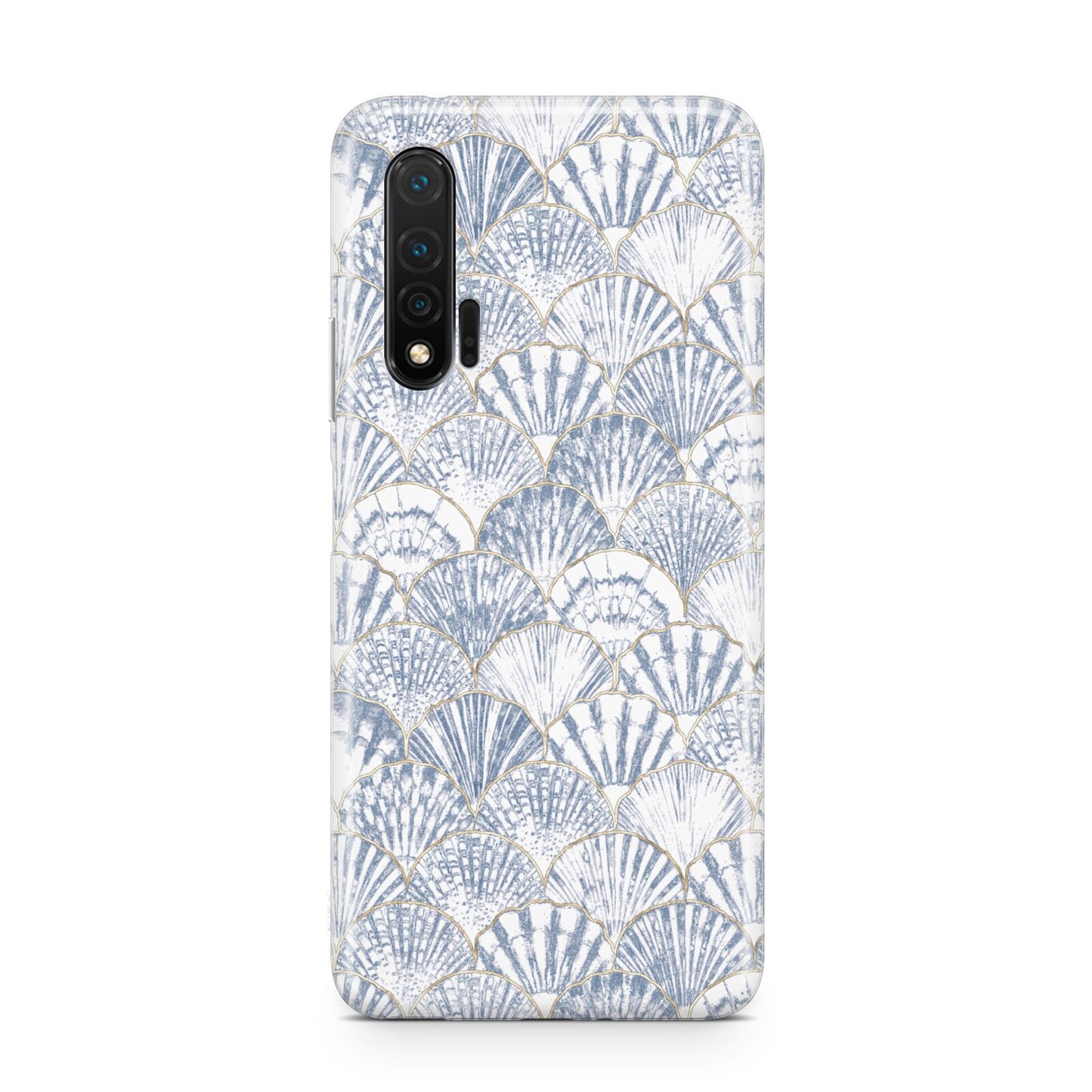 Blue Seashell Pattern Huawei Nova 6 Phone Case