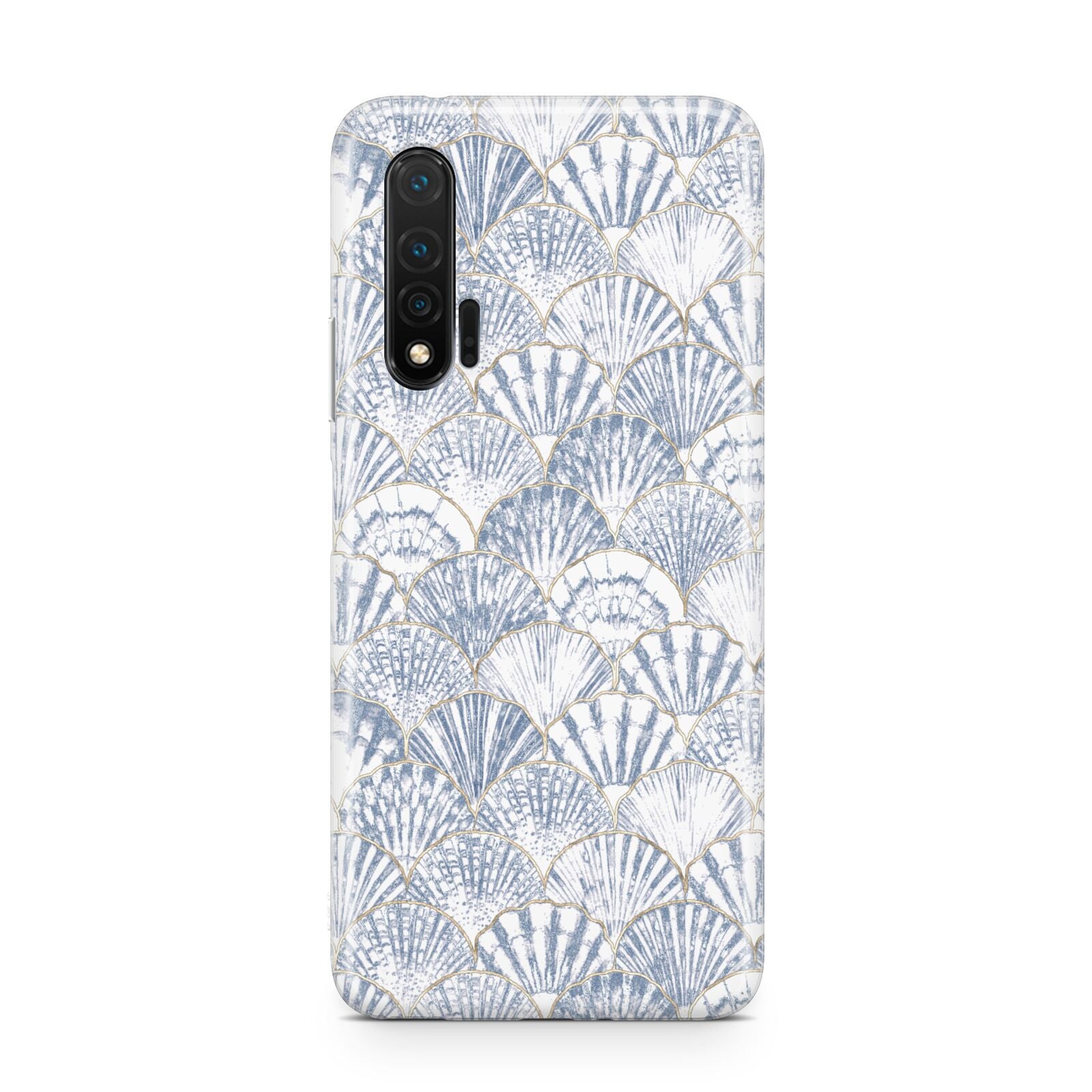 Blue Seashell Pattern Huawei Nova 6 Phone Case