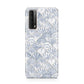 Blue Seashell Pattern Huawei P Smart 2021
