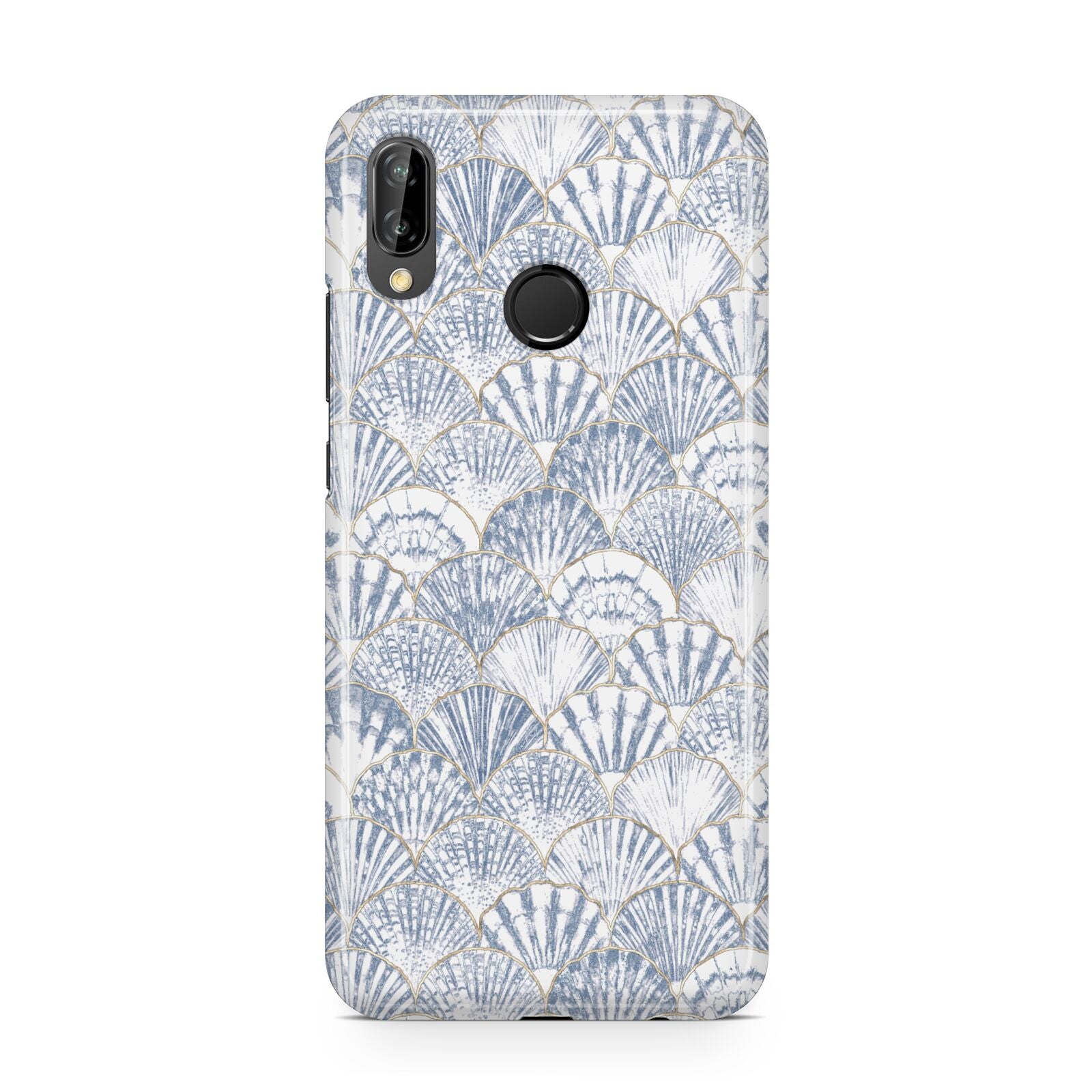 Blue Seashell Pattern Huawei P20 Lite Phone Case