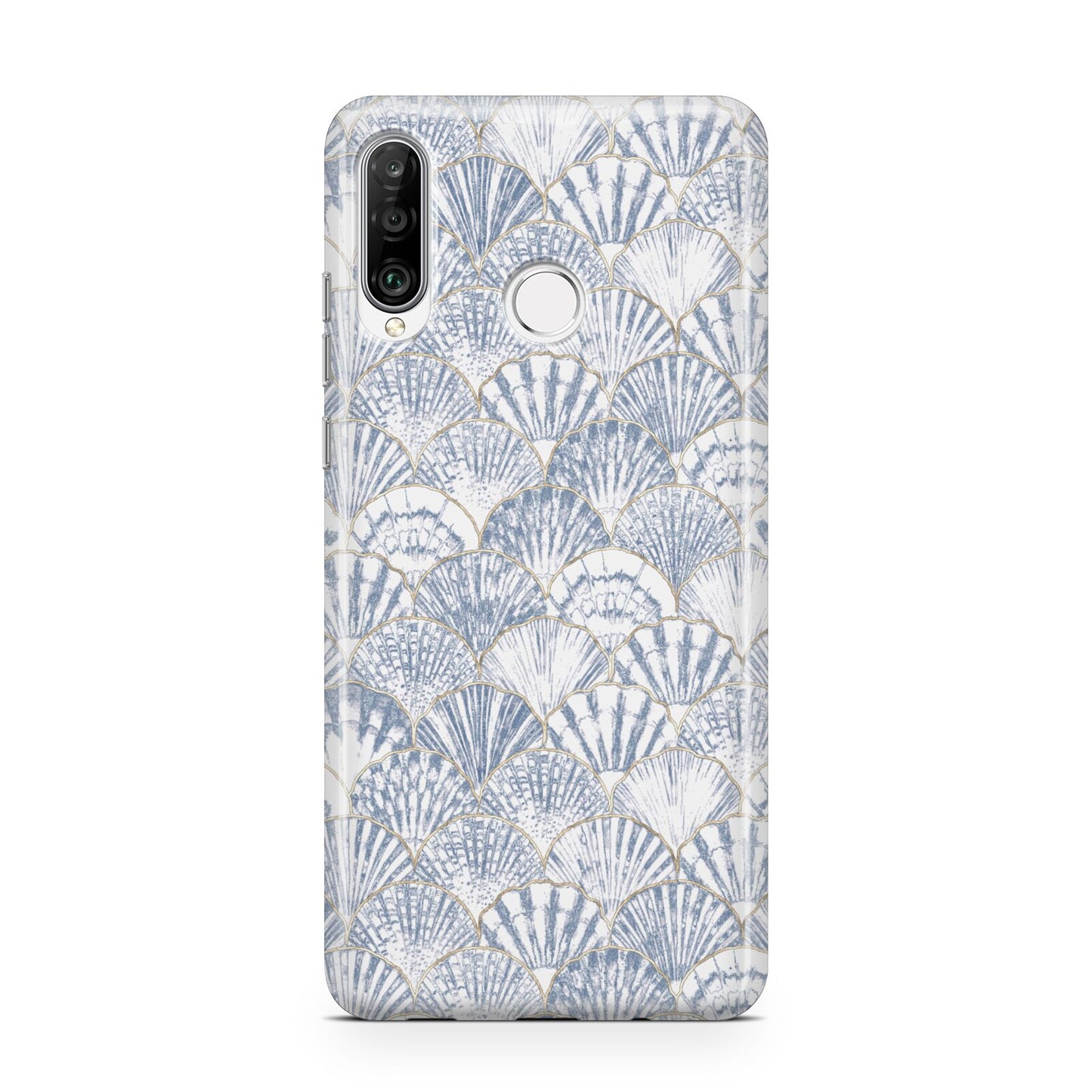 Blue Seashell Pattern Huawei P30 Lite Phone Case