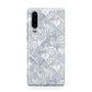 Blue Seashell Pattern Huawei P30 Phone Case
