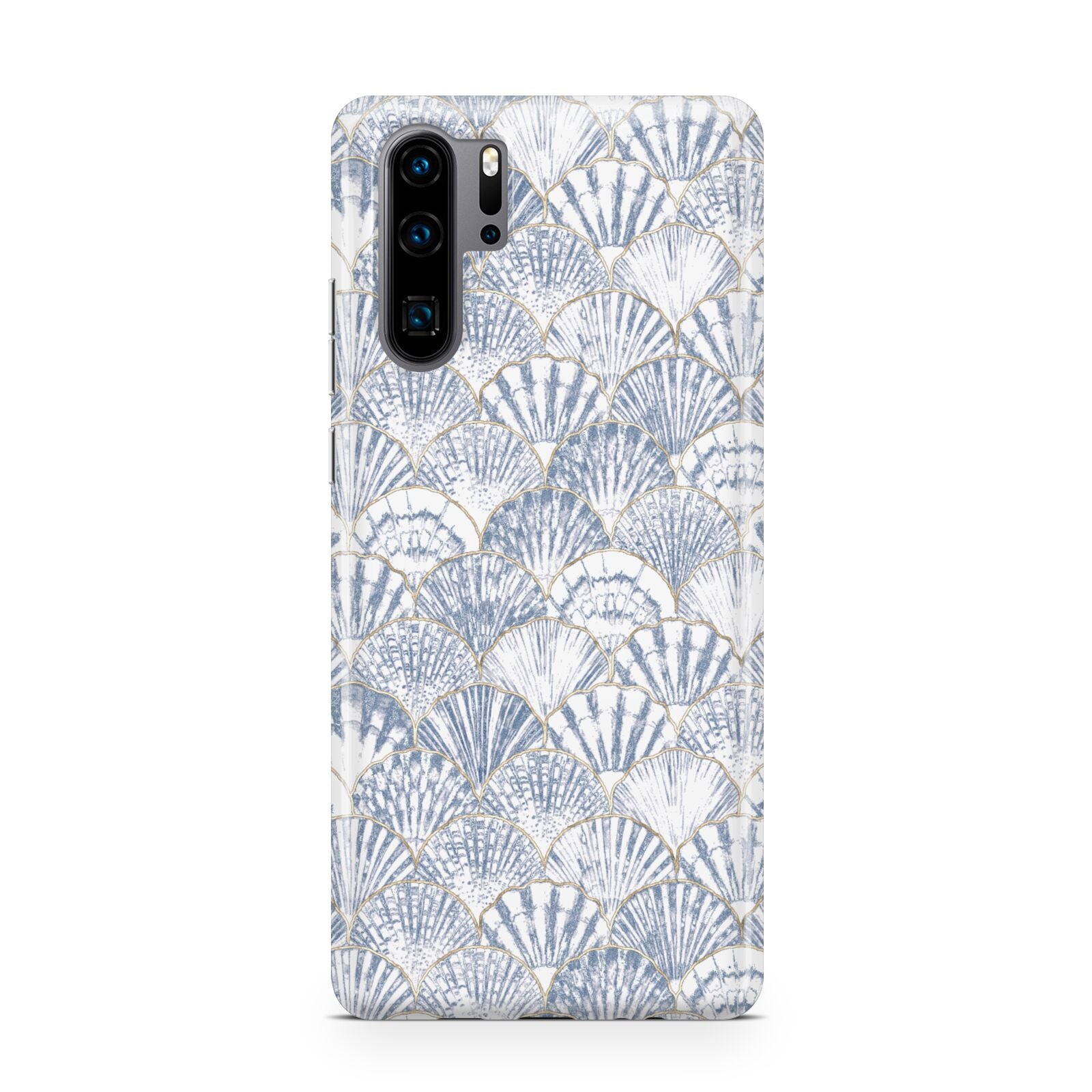 Blue Seashell Pattern Huawei P30 Pro Phone Case