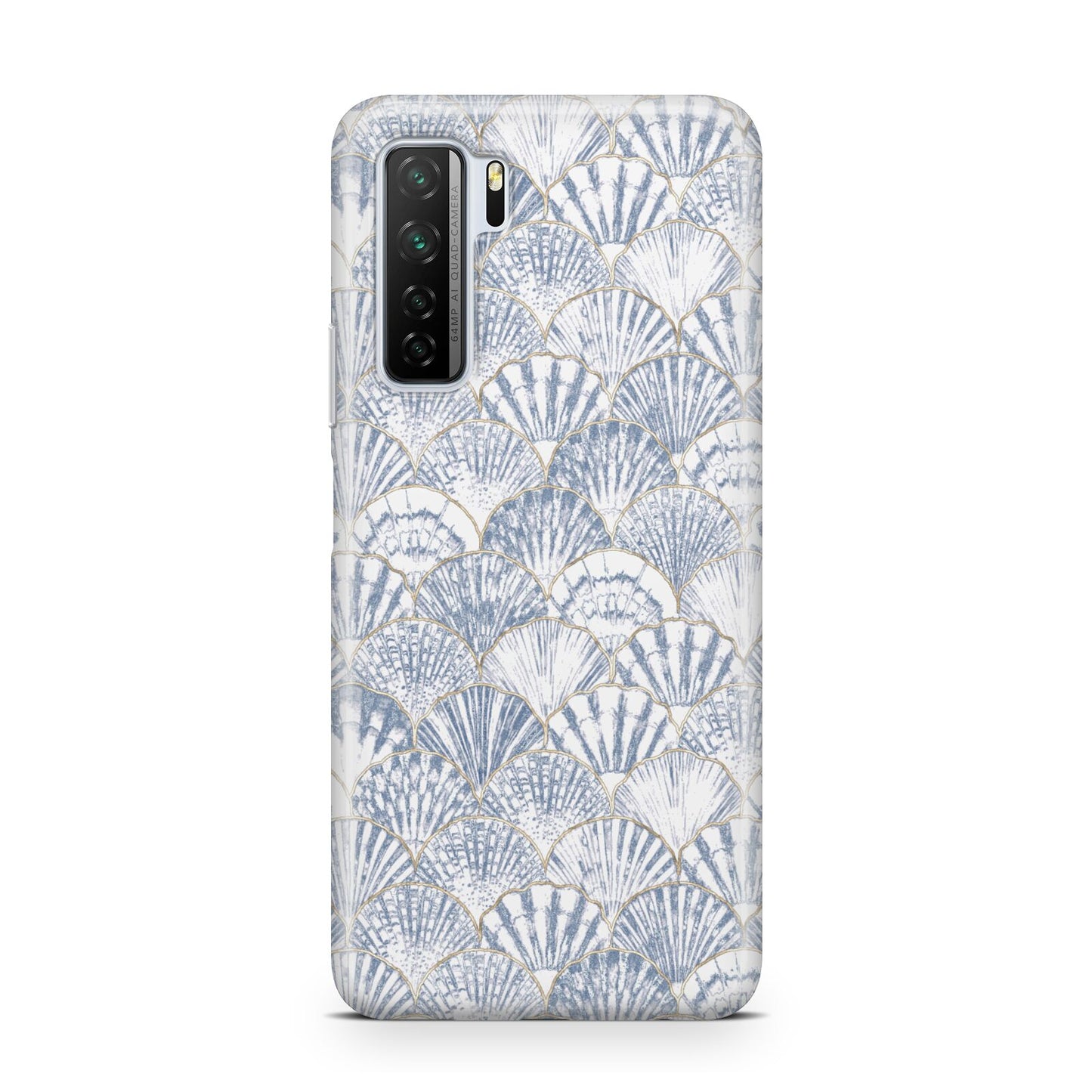 Blue Seashell Pattern Huawei P40 Lite 5G Phone Case