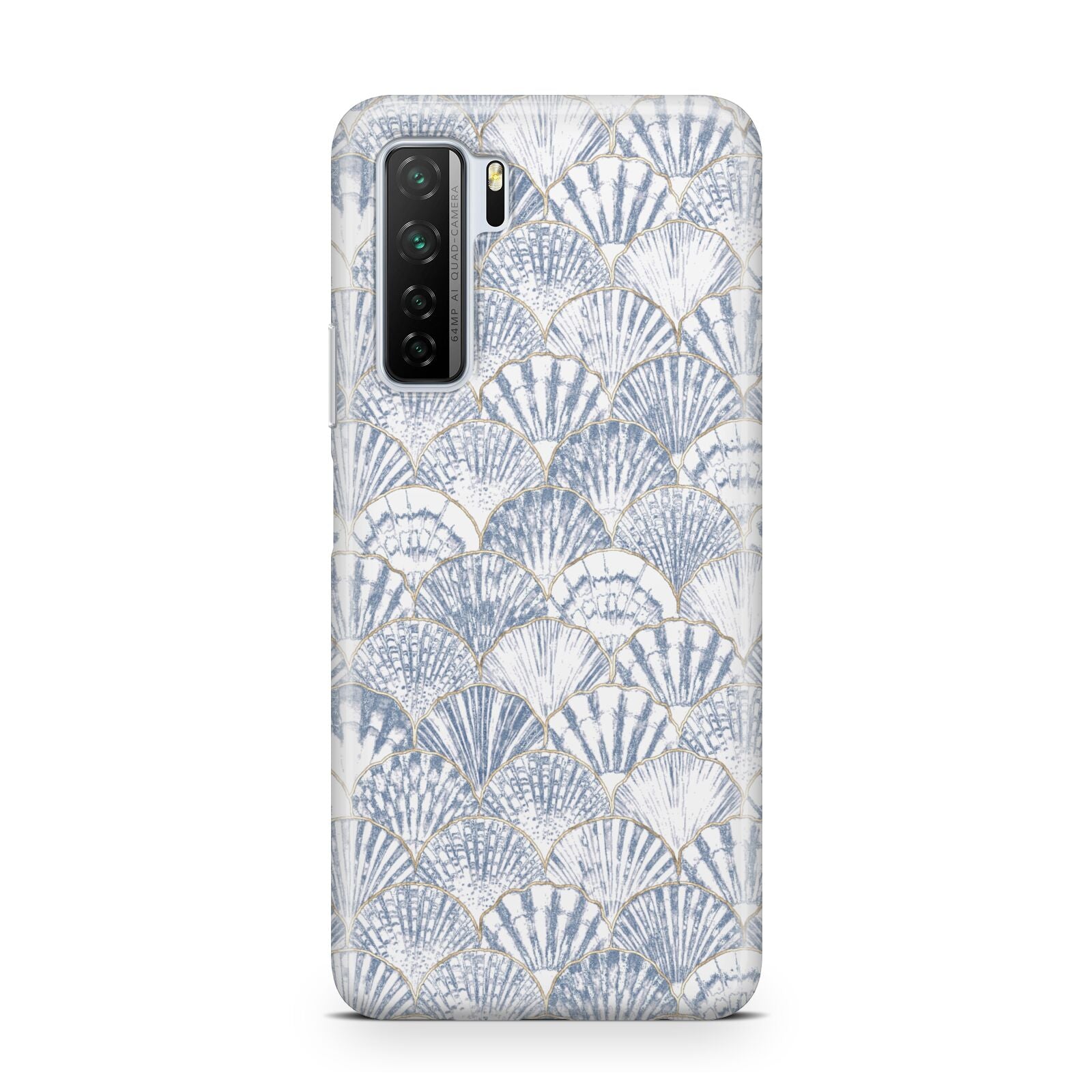 Blue Seashell Pattern Huawei P40 Lite 5G Phone Case