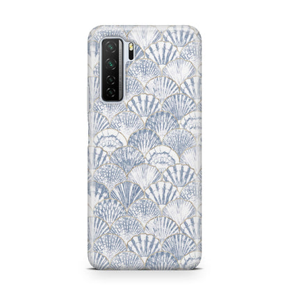 Blue Seashell Pattern Huawei P40 Lite 5G Phone Case