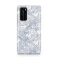 Blue Seashell Pattern Huawei P40 Phone Case