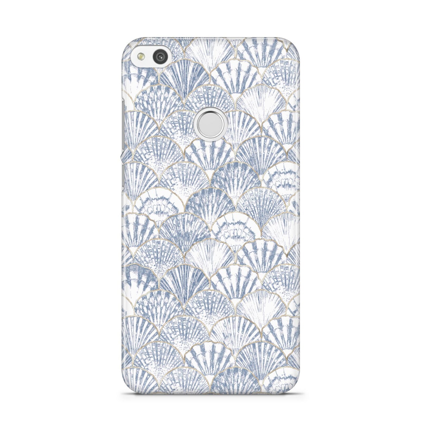 Blue Seashell Pattern Huawei P8 Lite Case