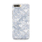 Blue Seashell Pattern Huawei Y6 2018
