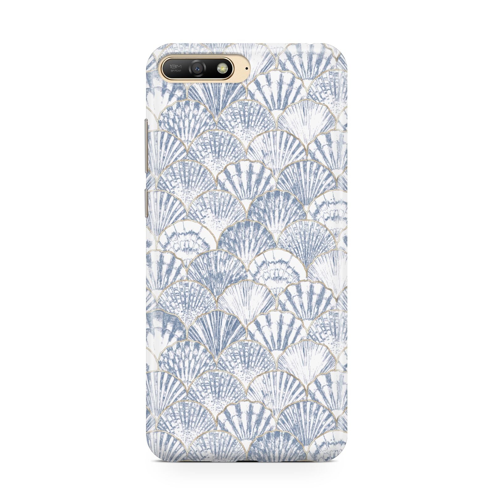 Blue Seashell Pattern Huawei Y6 2018