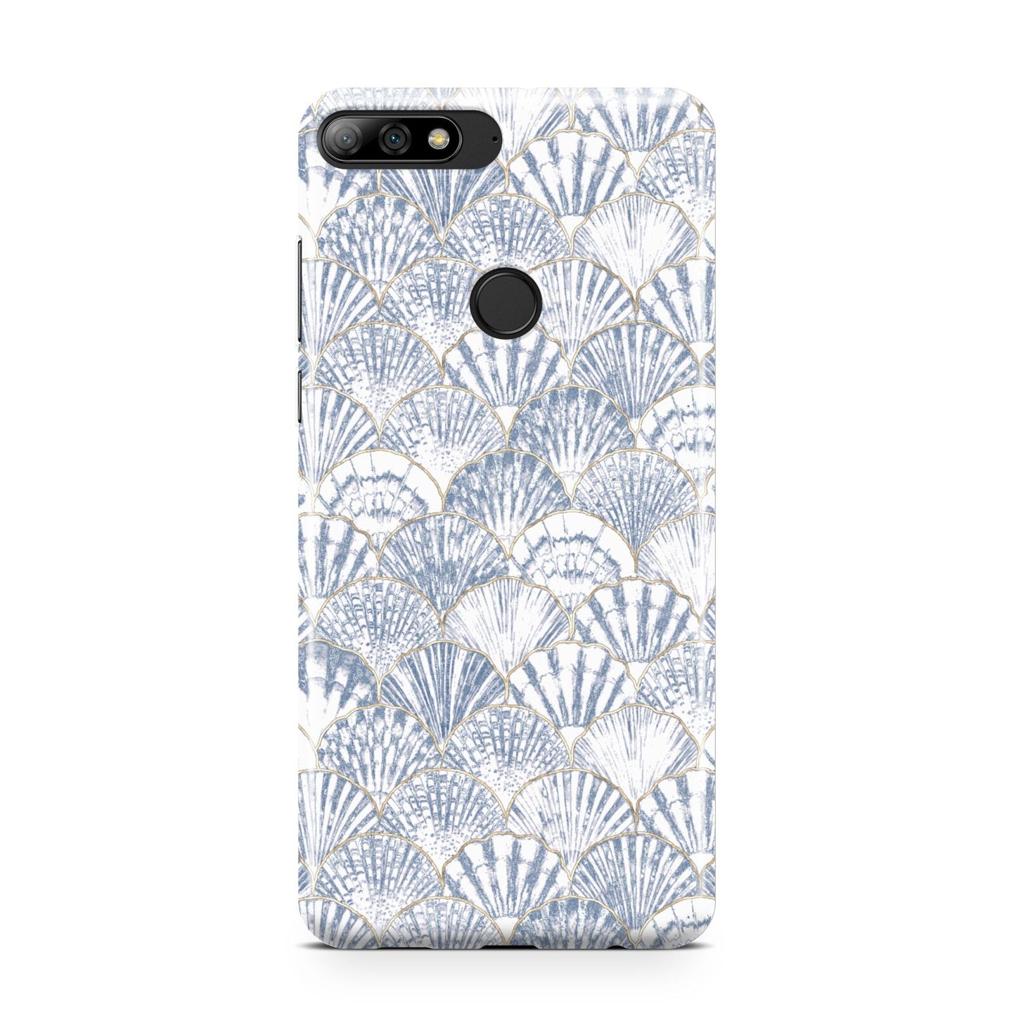 Blue Seashell Pattern Huawei Y7 2018