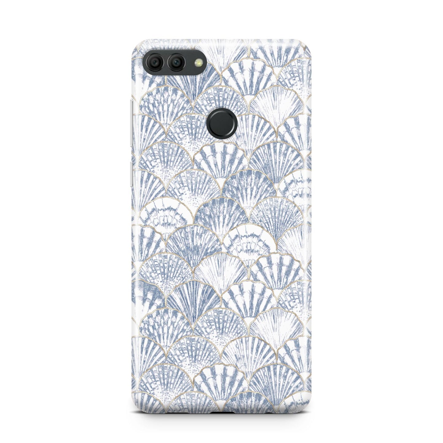 Blue Seashell Pattern Huawei Y9 2018