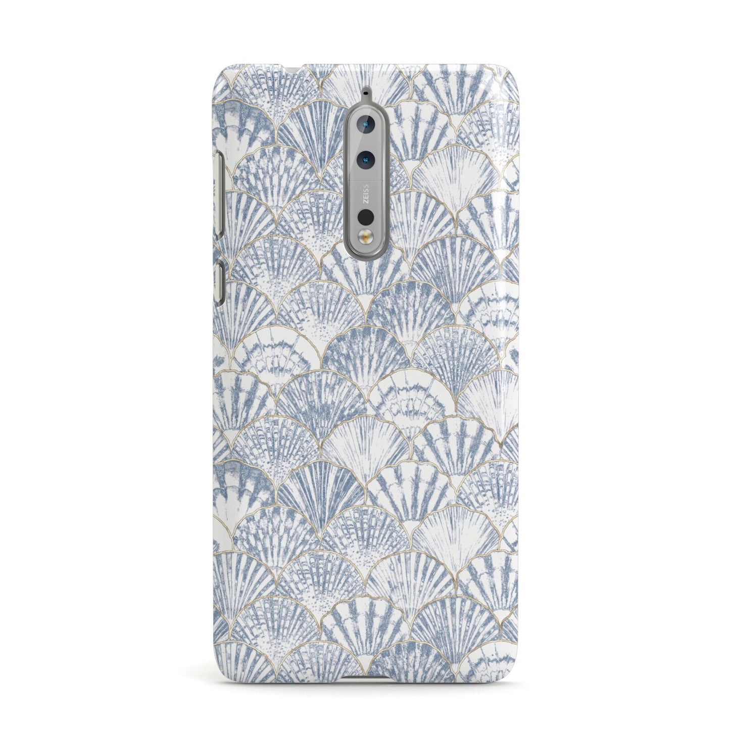 Blue Seashell Pattern Nokia Case