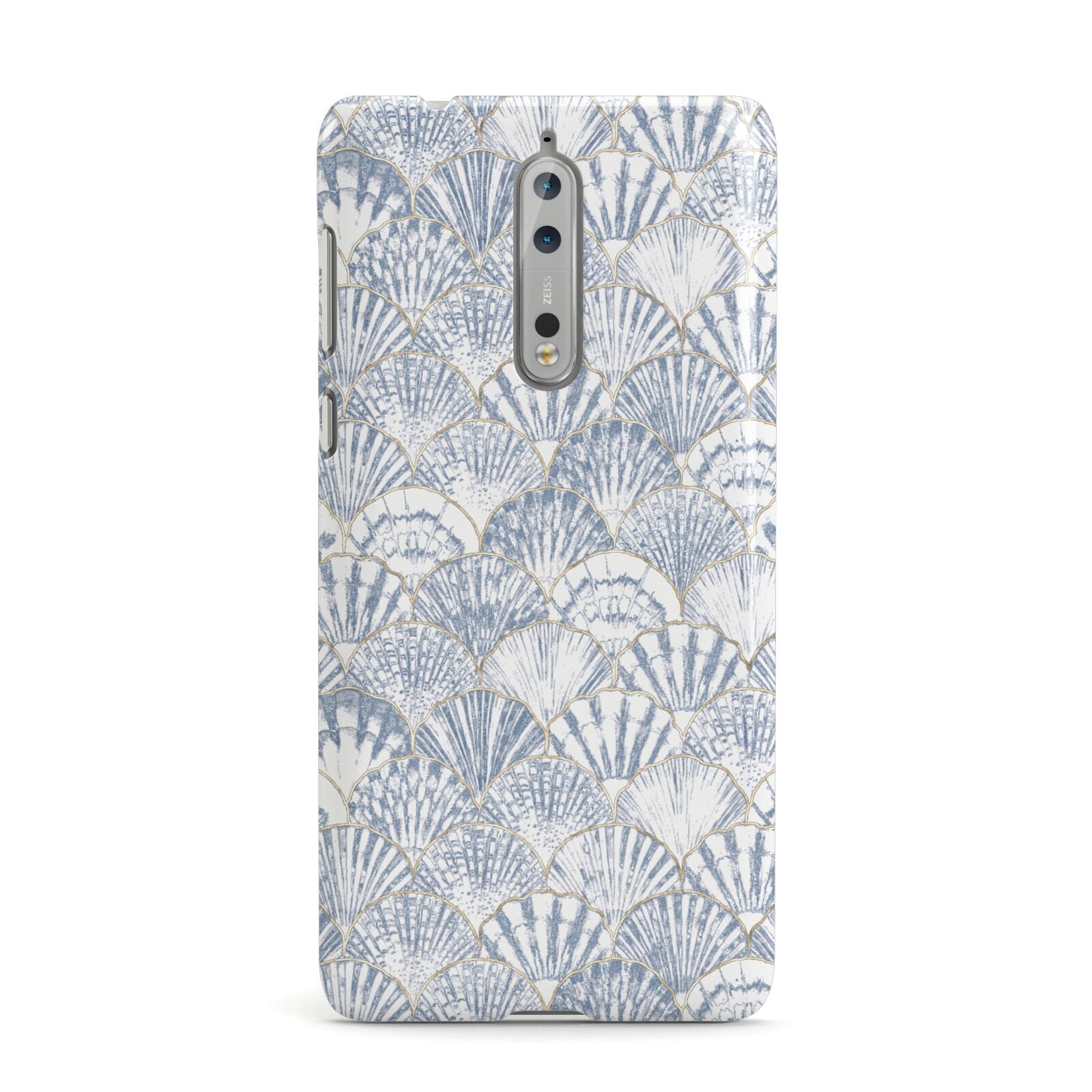 Blue Seashell Pattern Nokia Case