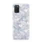Blue Seashell Pattern Samsung A02s Case
