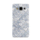 Blue Seashell Pattern Samsung Galaxy A3 Case