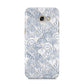 Blue Seashell Pattern Samsung Galaxy A5 2017 Case on gold phone