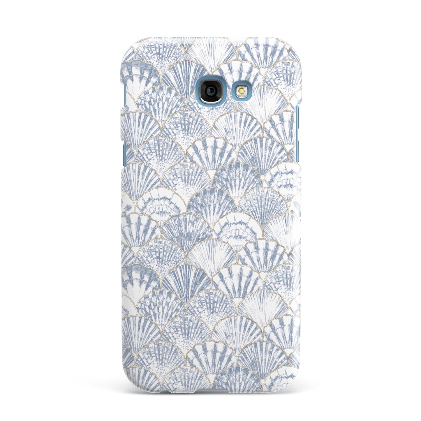 Blue Seashell Pattern Samsung Galaxy A7 2017 Case