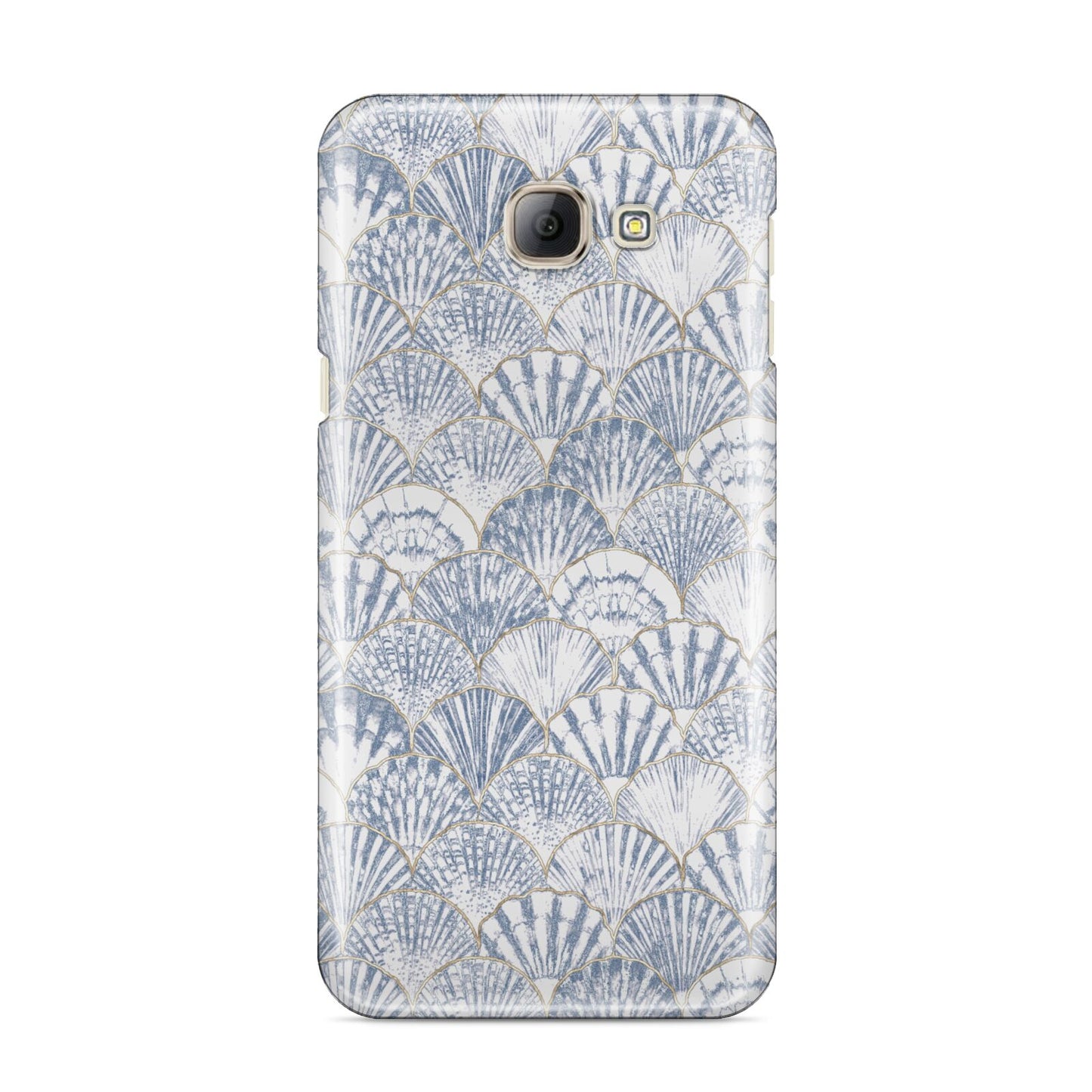 Blue Seashell Pattern Samsung Galaxy A8 2016 Case