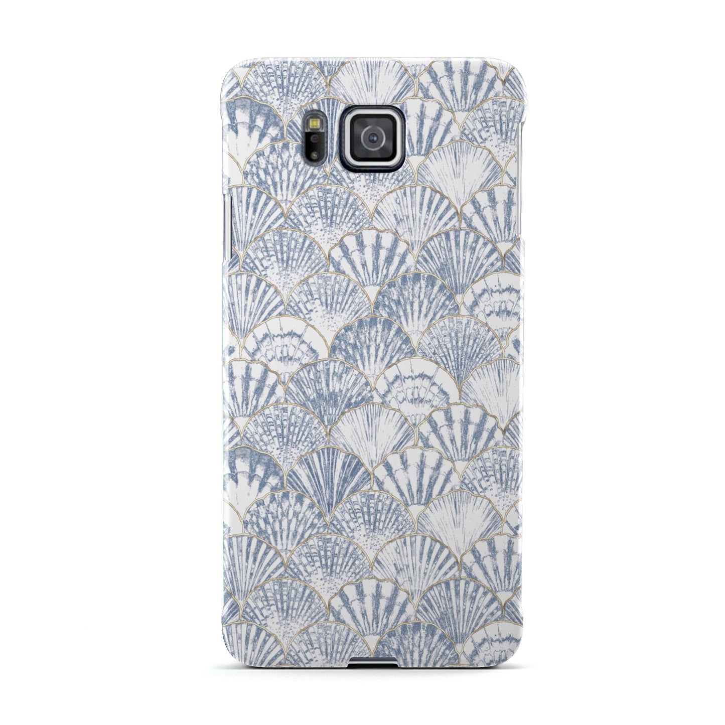 Blue Seashell Pattern Samsung Galaxy Alpha Case