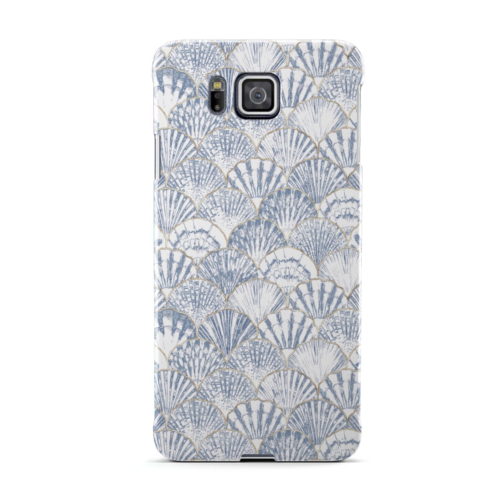 Blue Seashell Pattern Samsung Galaxy Alpha Case