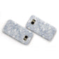 Blue Seashell Pattern Samsung Galaxy Case Flat Overview