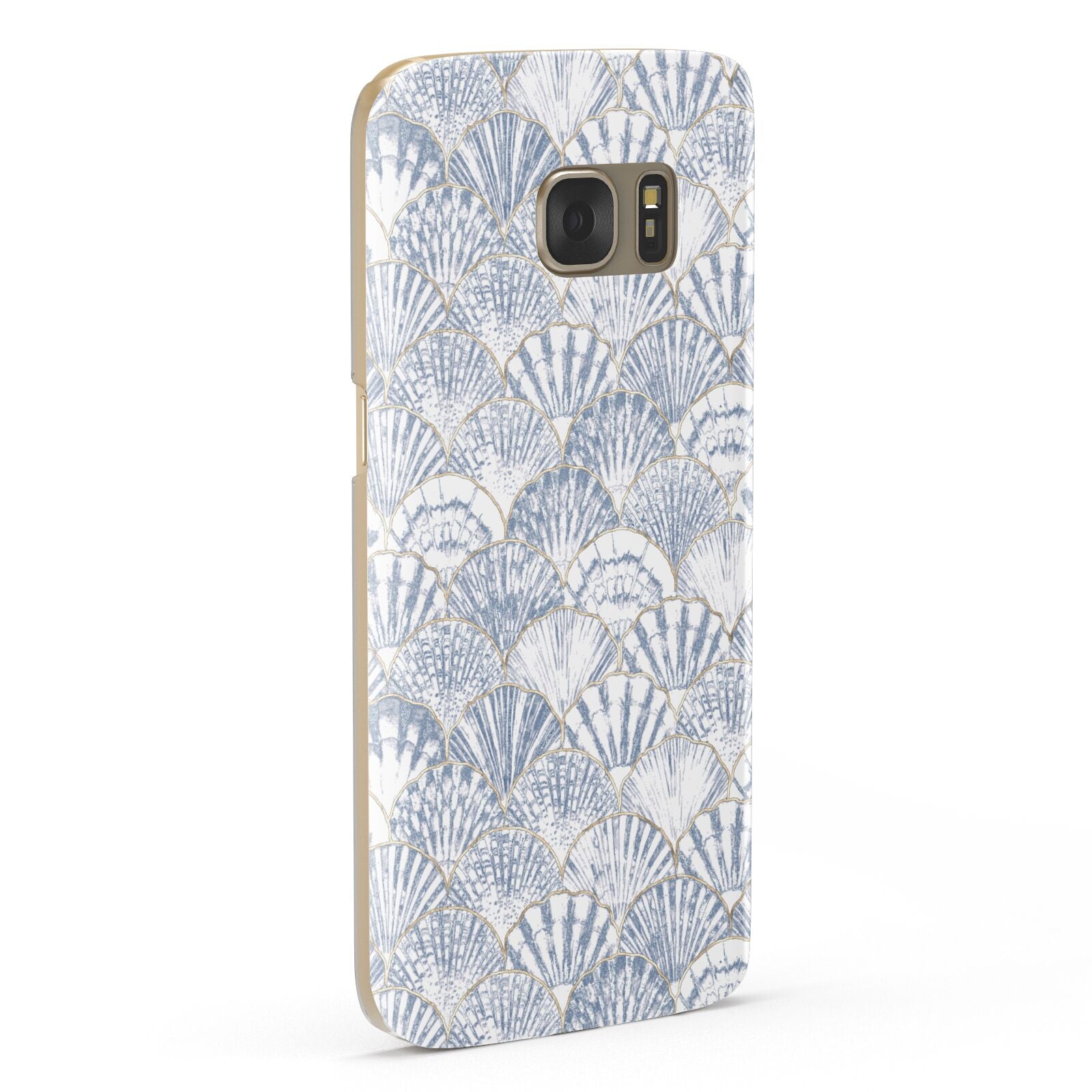 Blue Seashell Pattern Samsung Galaxy Case Fourty Five Degrees