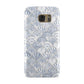 Blue Seashell Pattern Samsung Galaxy Case